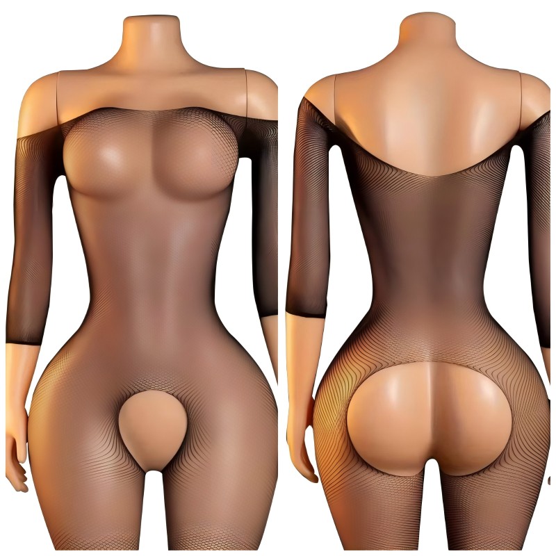 Fishnet Stocking Women - Collants sexy sans entrejambe pour femme,