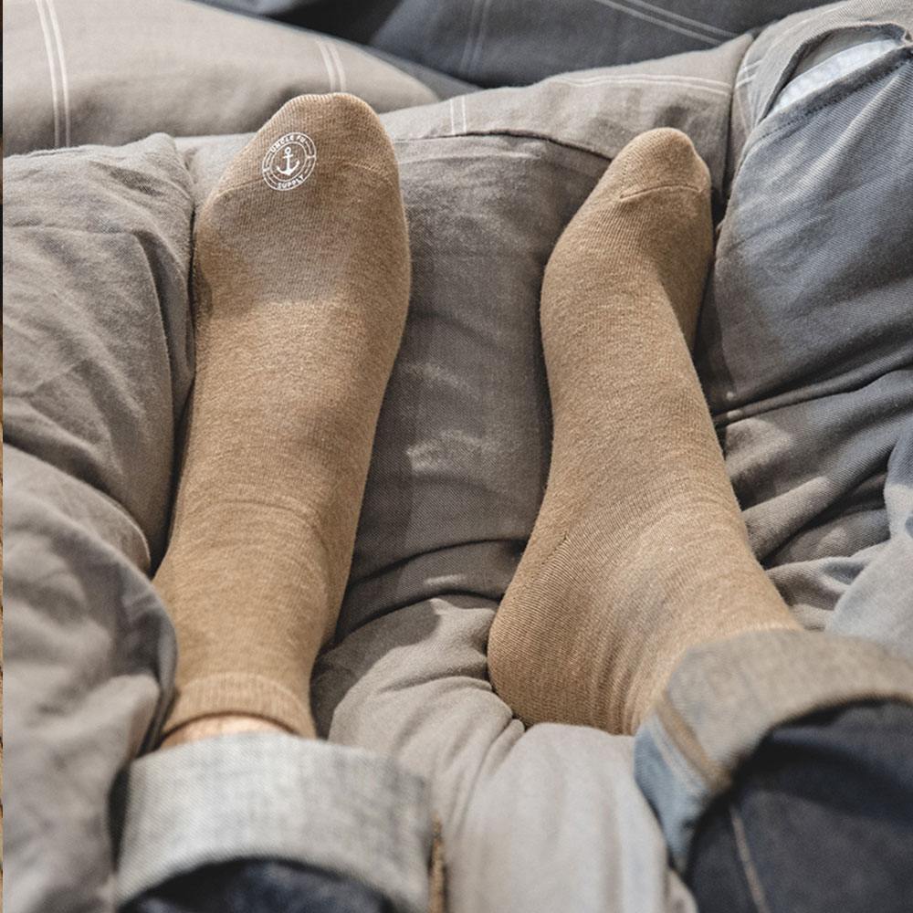 Cotton Crew Sock Pack - Maden-Chaussettes Imprimées Mi-Mollet pour Homme, Absorbant