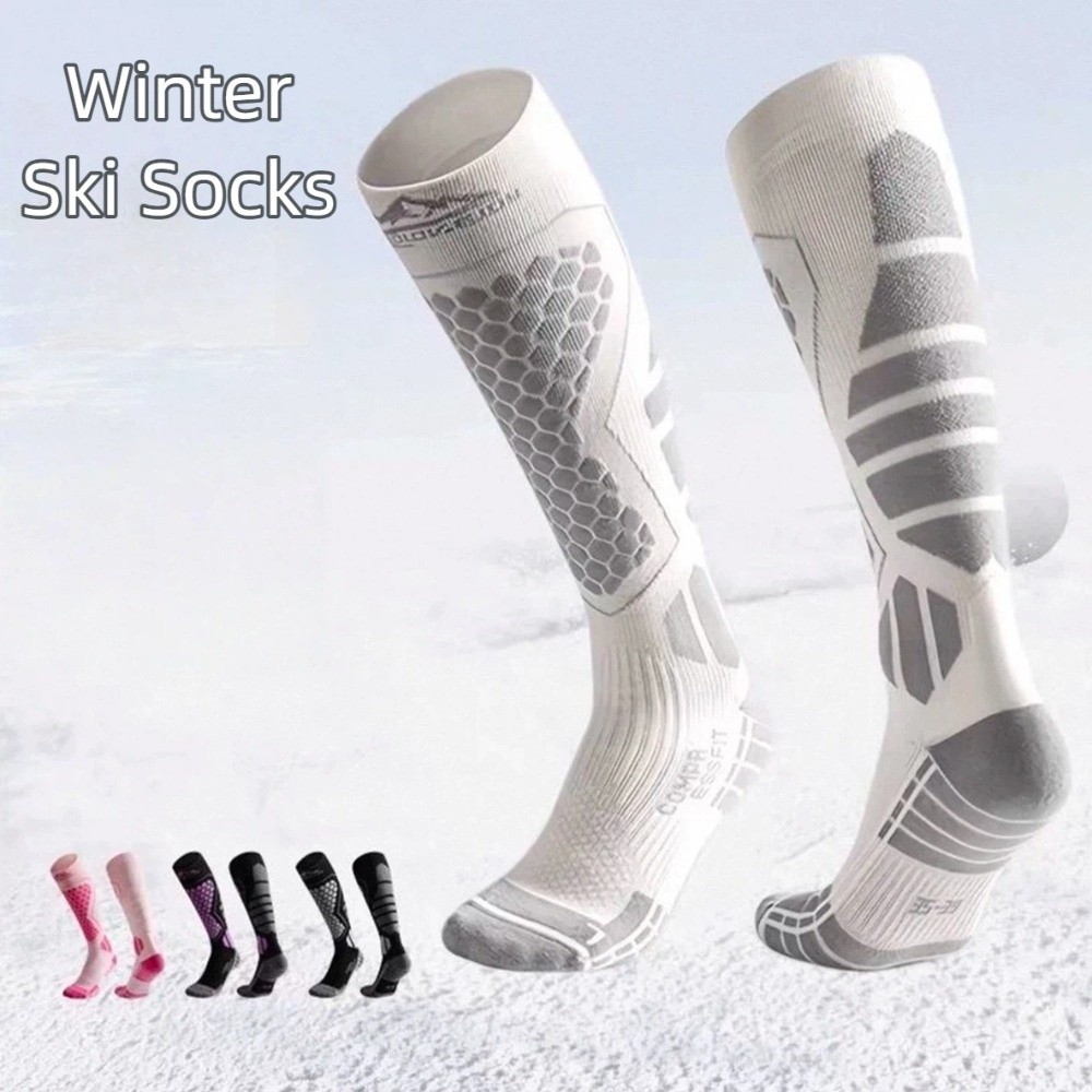 Thermal Sock Winter - Chaussettes de Ski épaisses, antidérapantes, thermiques,
