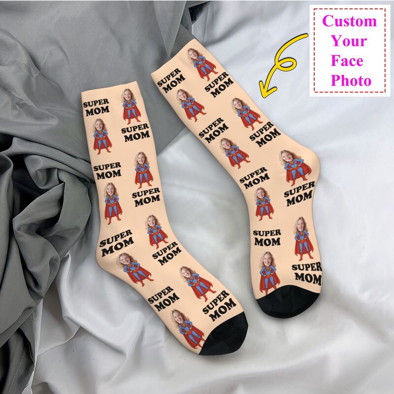 Dress Sock Men - Super maman personnalisé hommes équipage chaussettes
