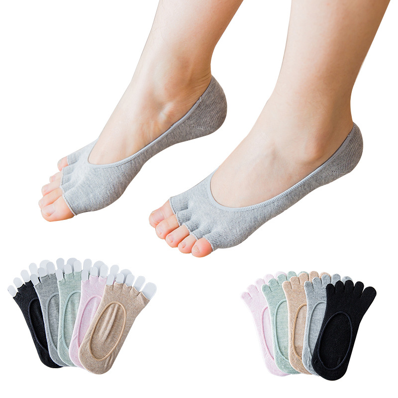 Invisibility Sock Loafer - Chaussettes invisibles à cinq doigts pour
