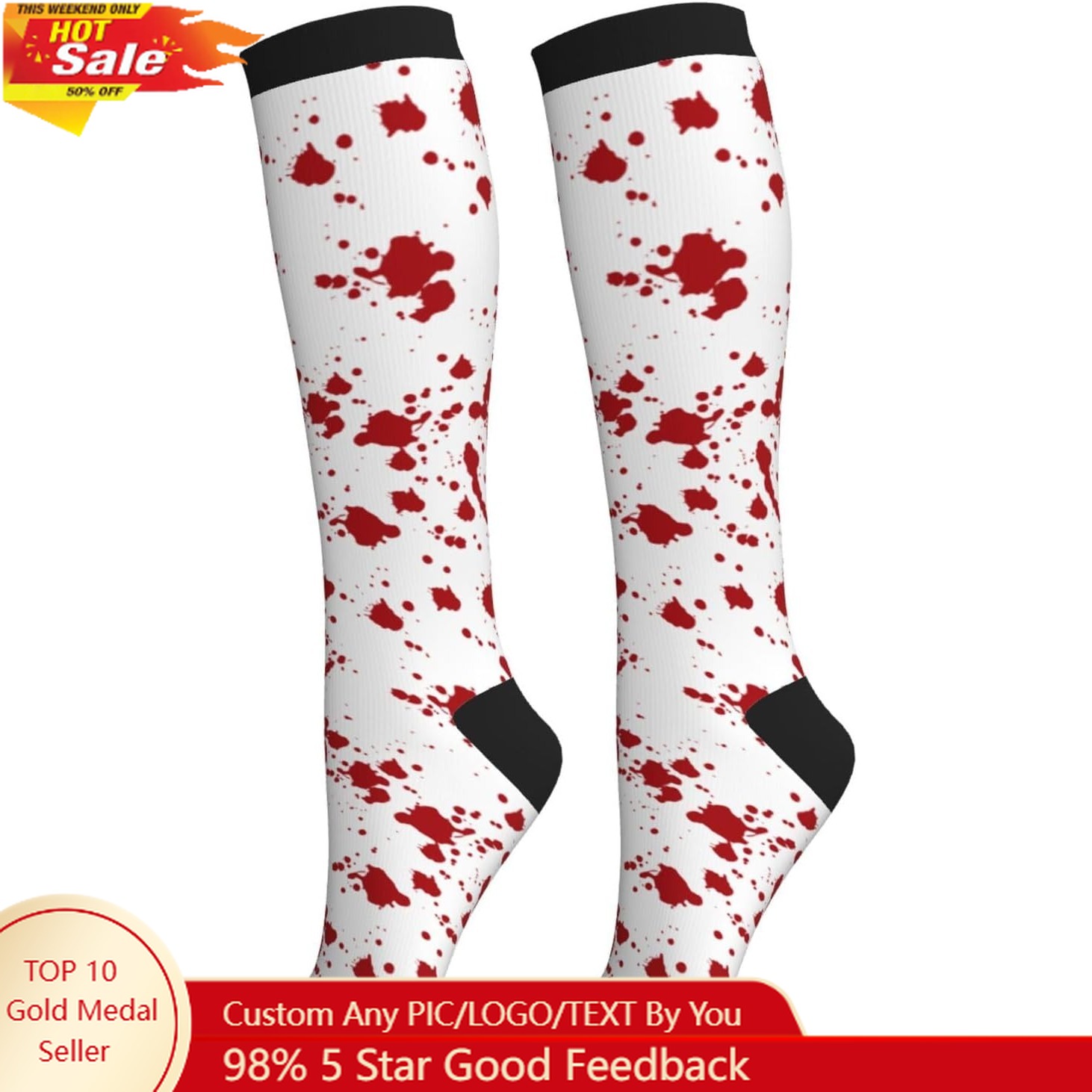 Knee High Sock Women - Chaussettes de Compression pour mollets et
