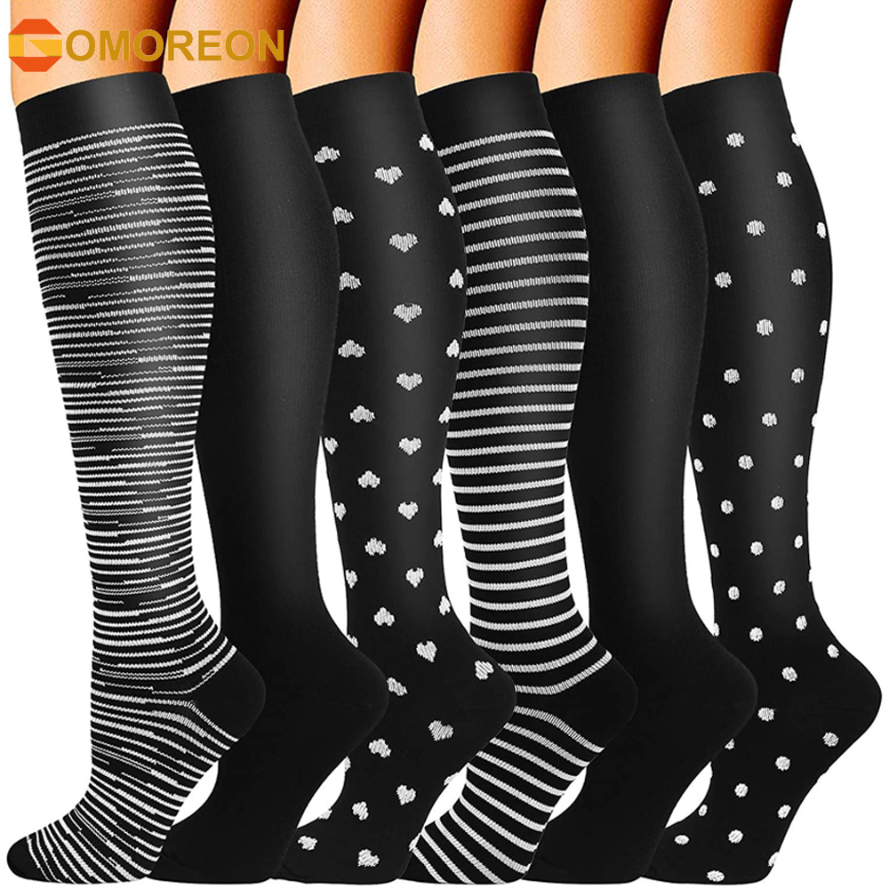 Compression Sock Medical - GOMOREON 6 paires de chaussettes de