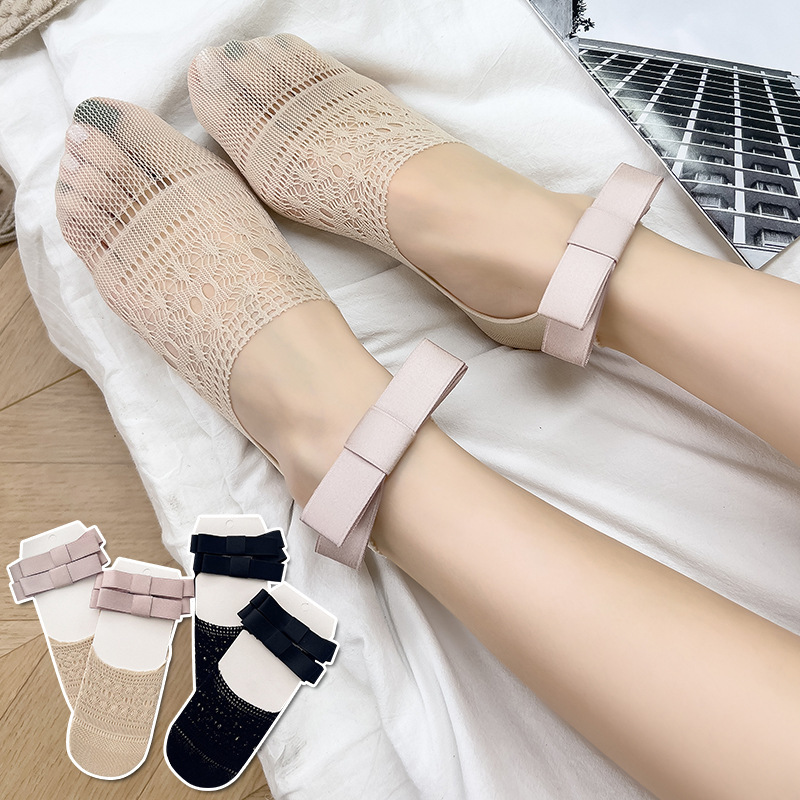 Invisibility Sock Loafer - Chaussettes de style ballet pour filles,