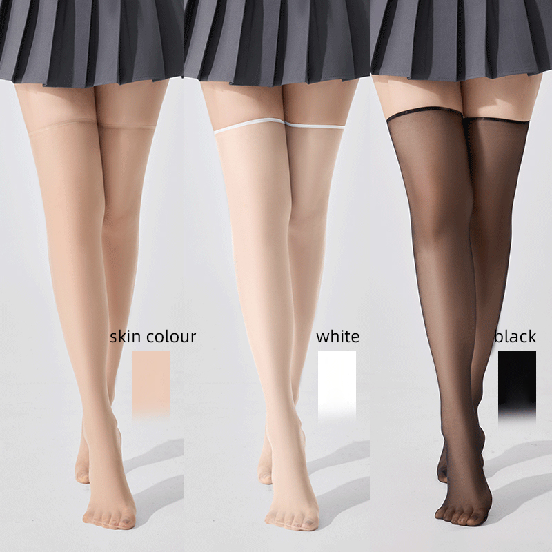 Thigh High Sock Stay Up - Kave-Bas de cuisse transparents en nylon
