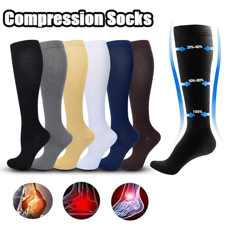 Compression Sock Medical - Chaussettes de Compression Médicales pour Varices,