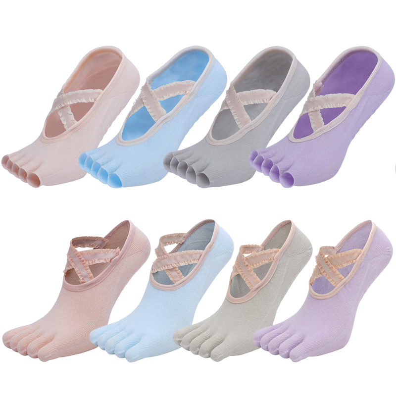 Grip Sock Yoga - Chaussettes de Yoga à cinq doigts