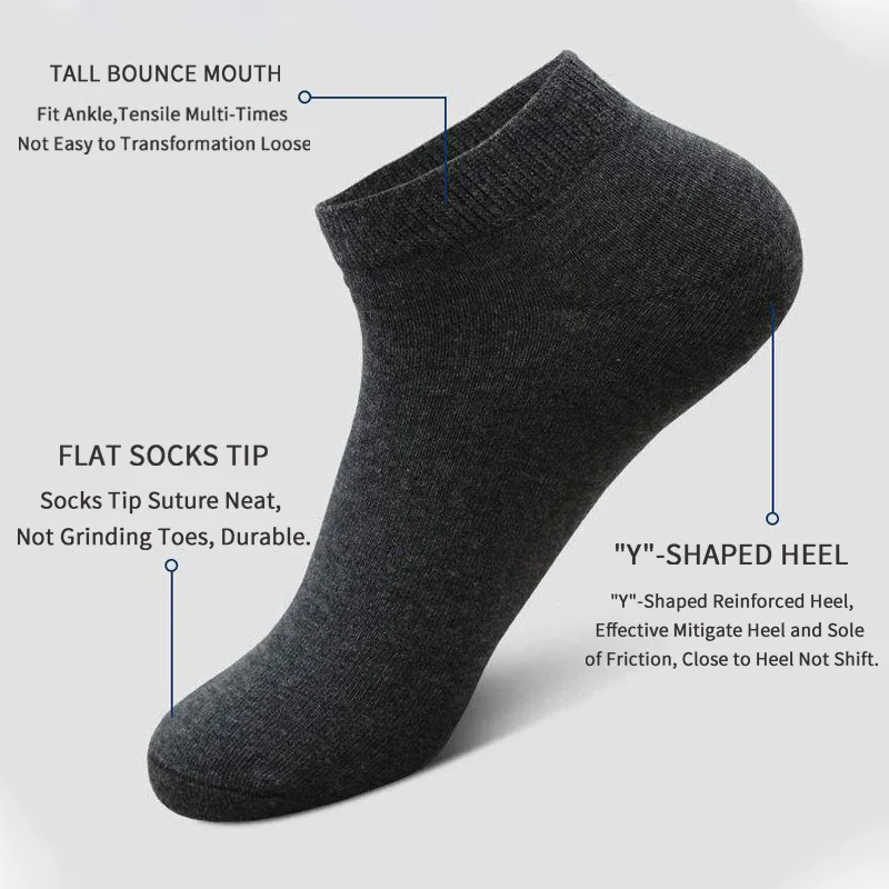 5 paires de chaussettes bateau - Ankle Sock Low Cut avis et prix