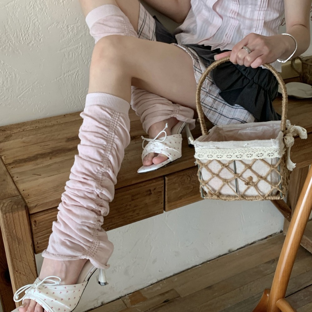 Guêtres roses à volants style  - Boot Sock Slouchy avis et prix