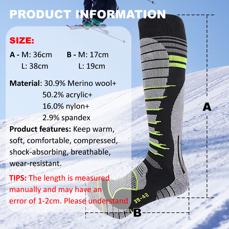 Chaussettes de Ski en laine mé - Thermal Sock Winter avis et prix