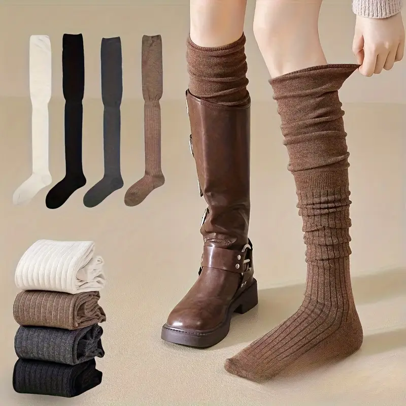 1-10 paires de chaussettes hau - Boot Sock Slouchy avis et prix