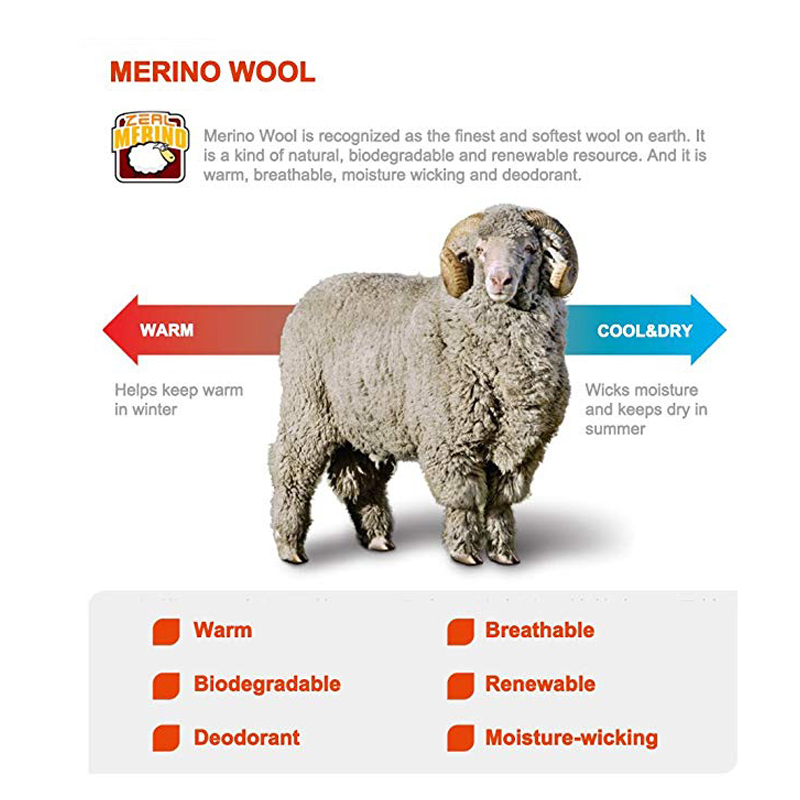 ZEALWOOD randonnée Trekking ho - Wool Hiking Sock avis et prix