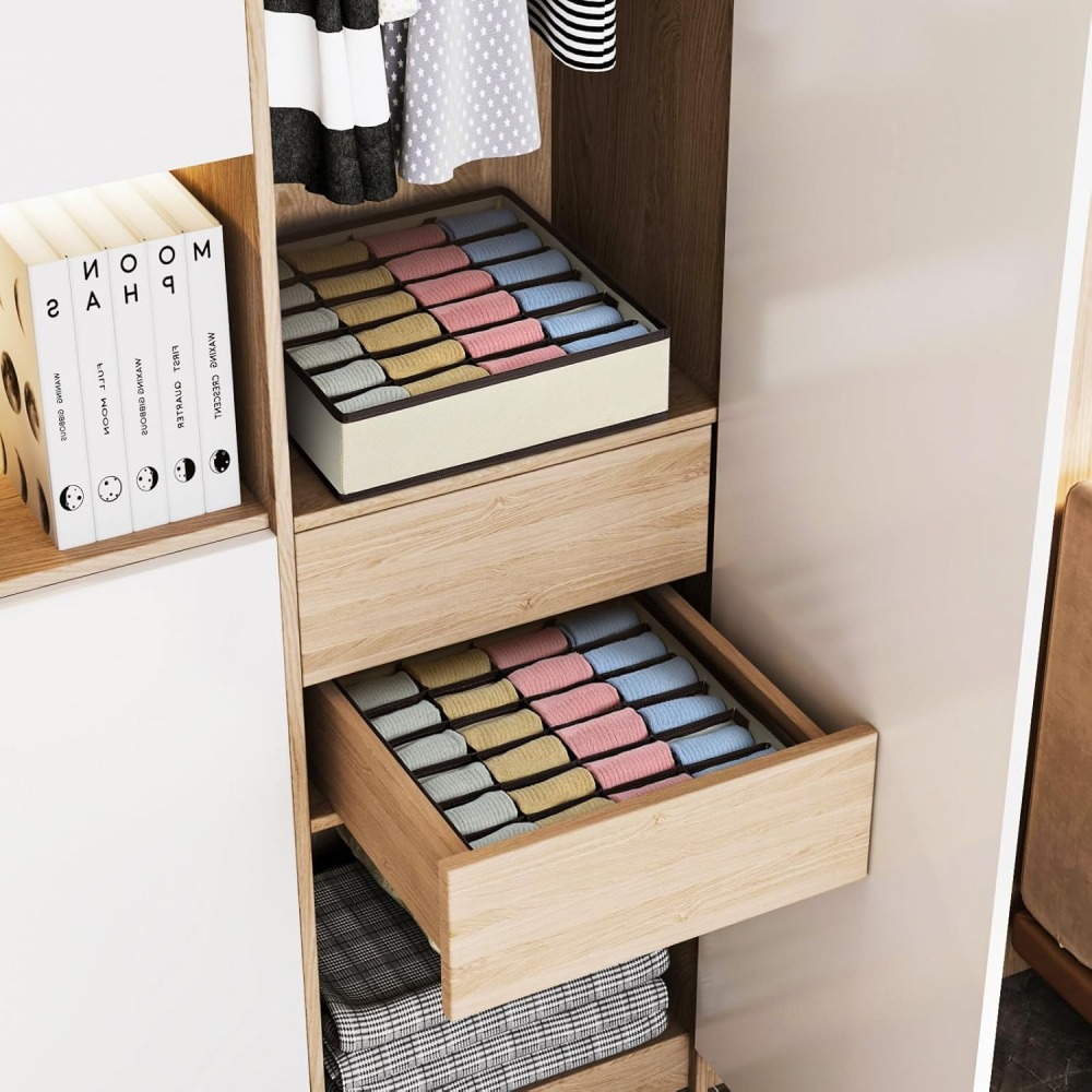 Organisateur de tiroir à 24 co - Sock Organizer Tray avis et prix