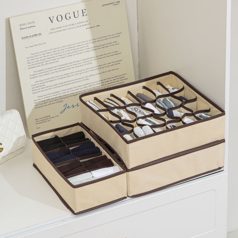 Organisateur de tiroir à 24 co - Sock Organizer Tray avis et prix