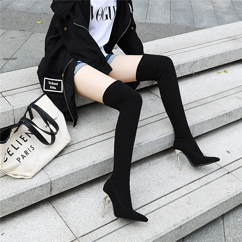 Bottes léopard sur le genou po - Knee High Sock Women avis et prix