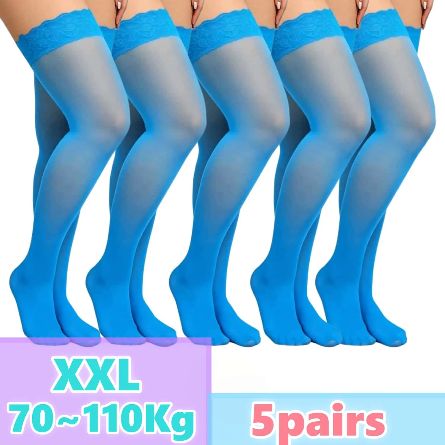 Bas cuissardes en dentelle gra - Thigh High Sock Stay Up avis et prix