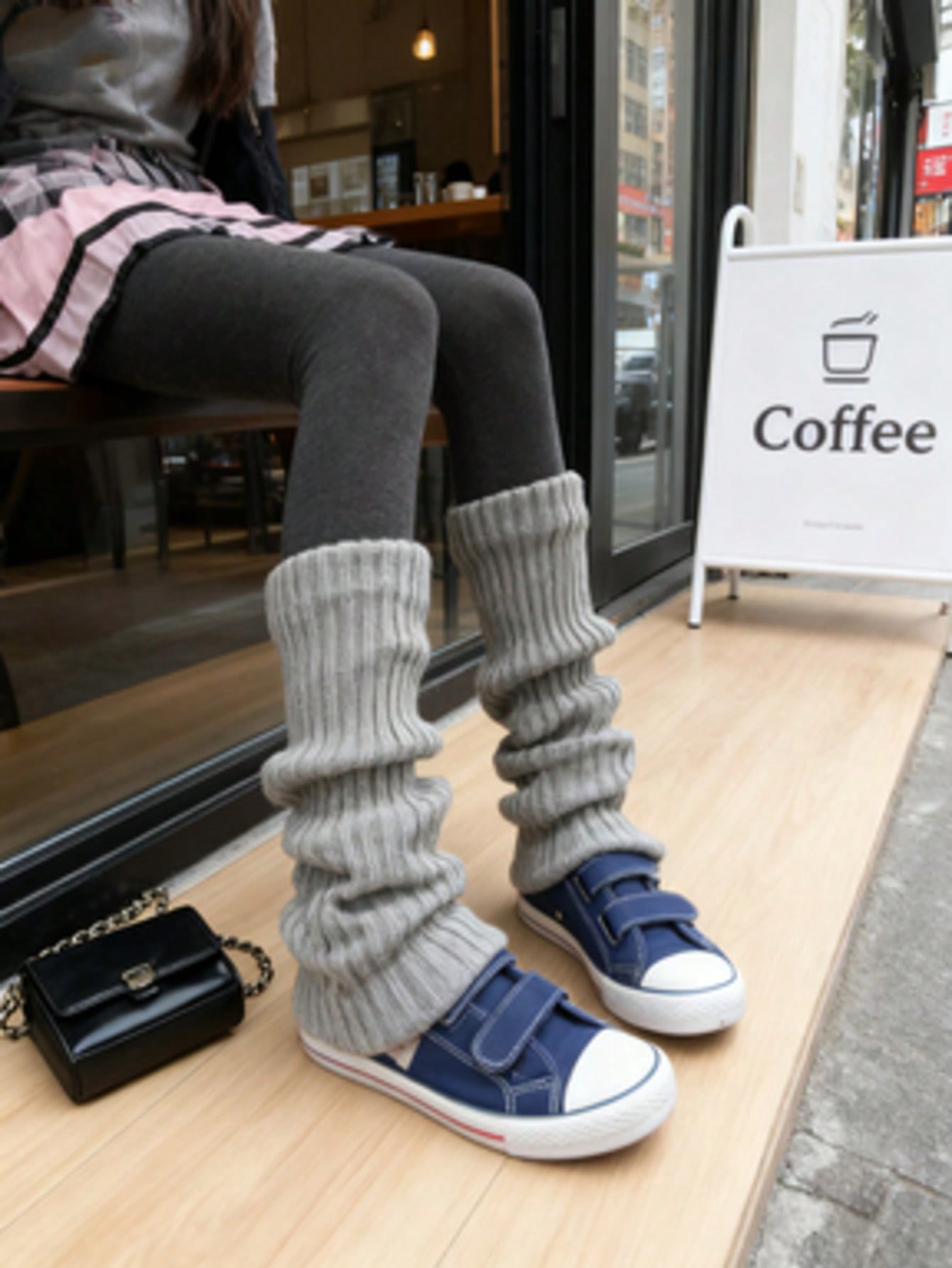 2 paires de bas longs côtelés  - Boot Sock Slouchy avis et prix