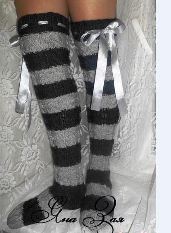 Bas tricotés pour femmes, chau - Thigh High Sock Stay Up avis et prix