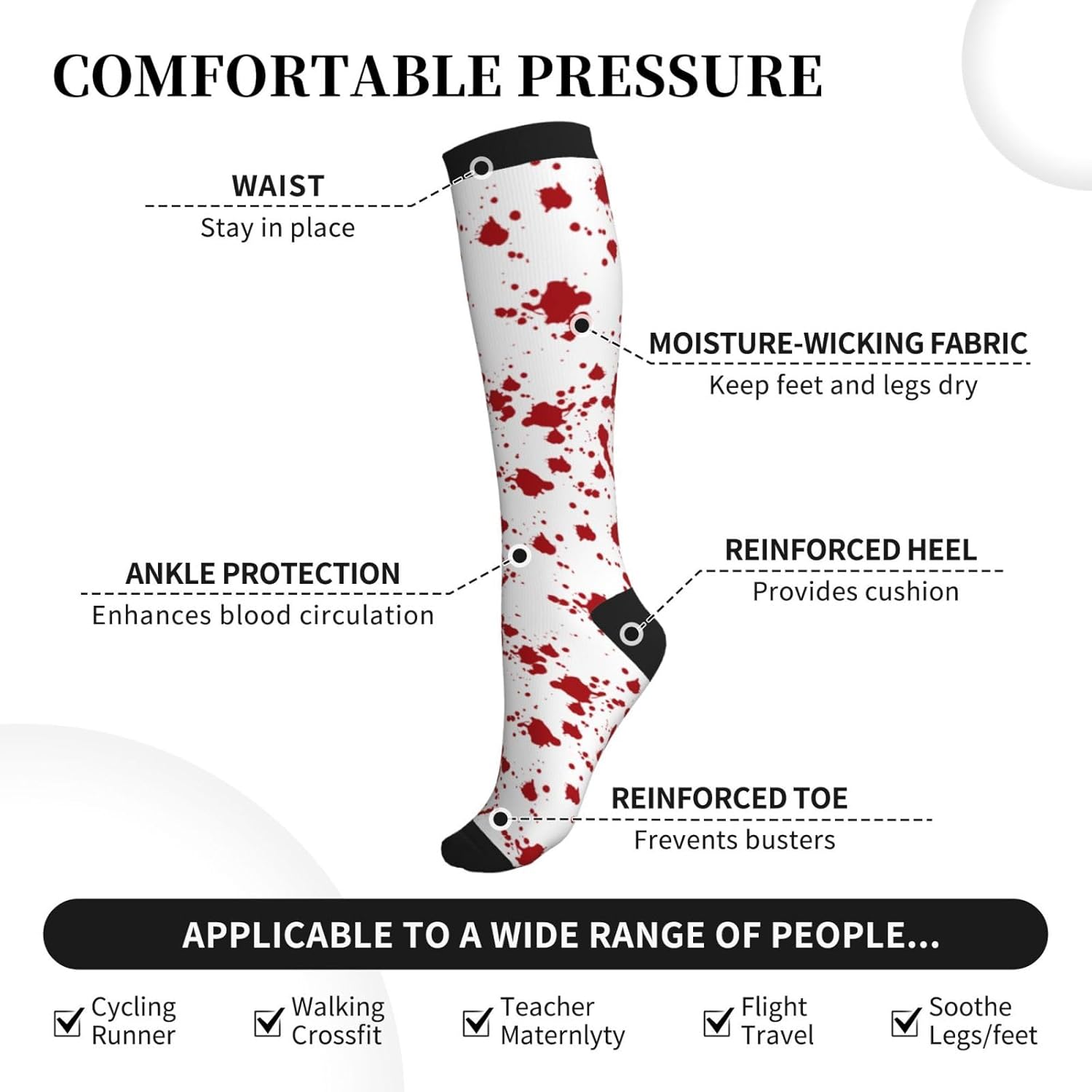 Chaussettes de Compression pou - Knee High Sock Women avis et prix