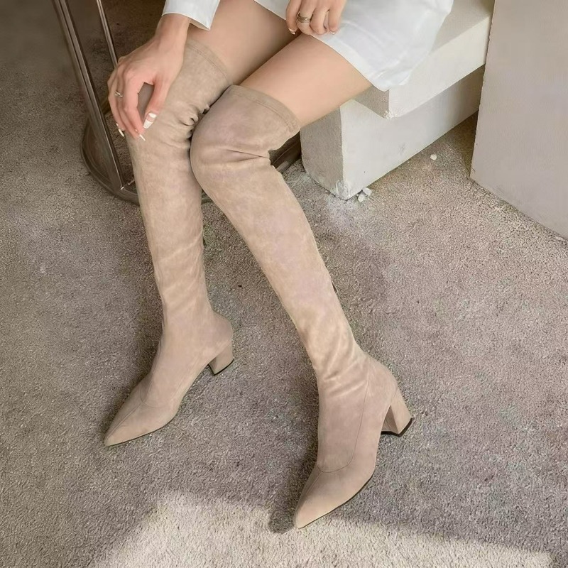 Bottes Sexy pour femmes, bout  - Knee High Sock Women avis et prix
