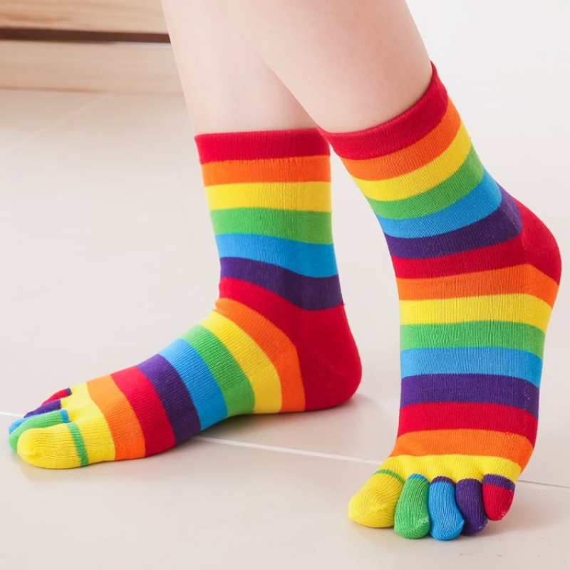 Chaussettes pour femmes, rayée - Toe Sock Split avis et prix