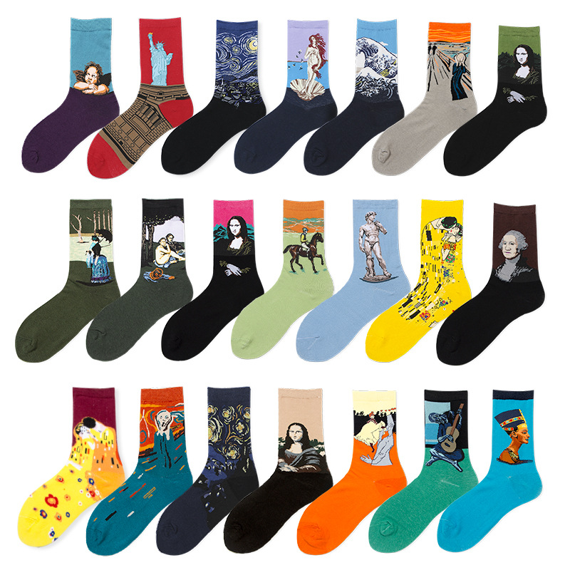 Chaussettes de peinture à l'hu - Cotton Crew Sock Pack avis et prix