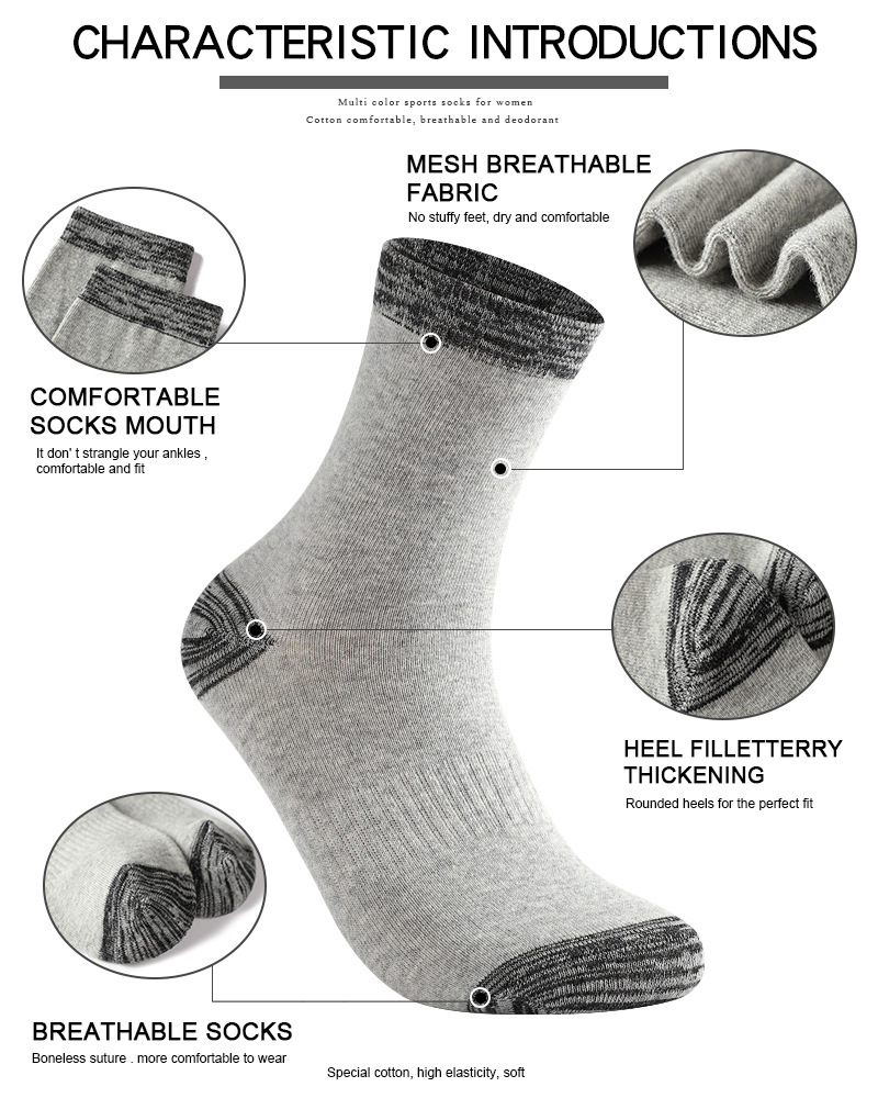 1/5 paires de chaussettes pour - Cotton Crew Sock Pack avis et prix