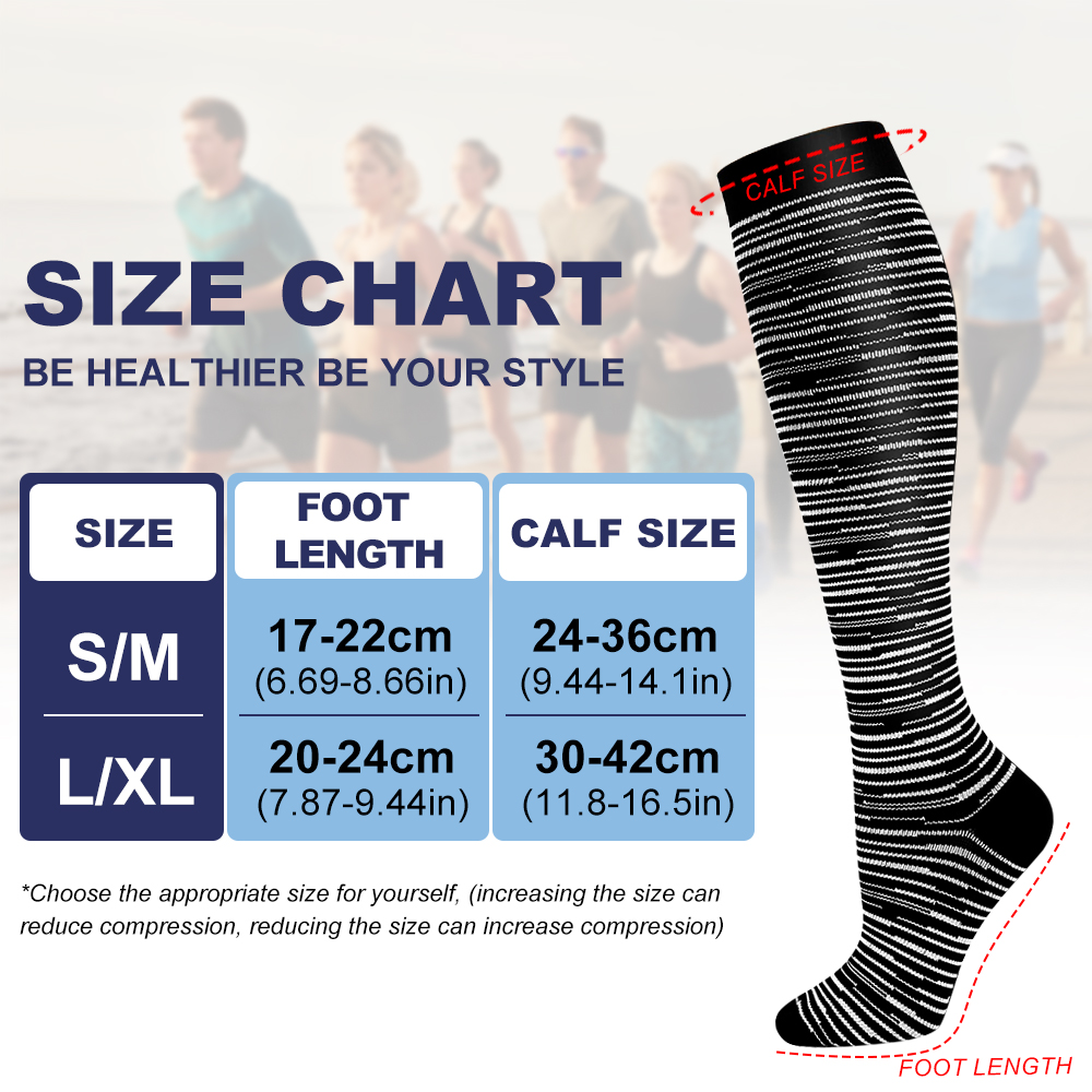 GOMOREON 6 paires de chaussett - Compression Sock Medical avis et prix