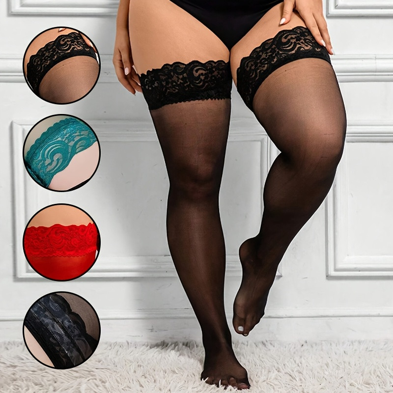 Bas cuissardes grande taille p - Thigh High Sock Stay Up avis et prix