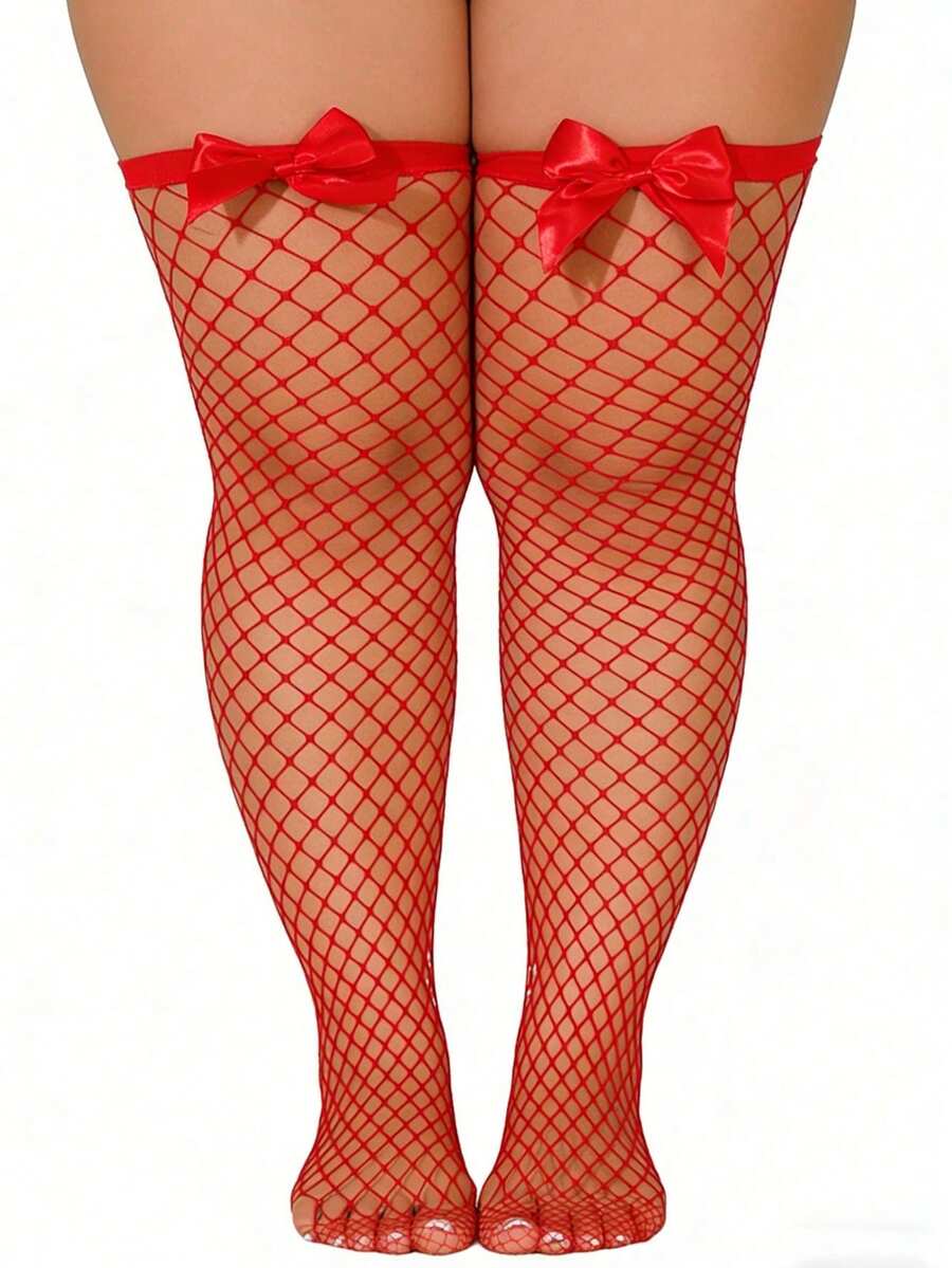 Bas résille à nœuds décoratifs - Fishnet Stocking Women avis et prix